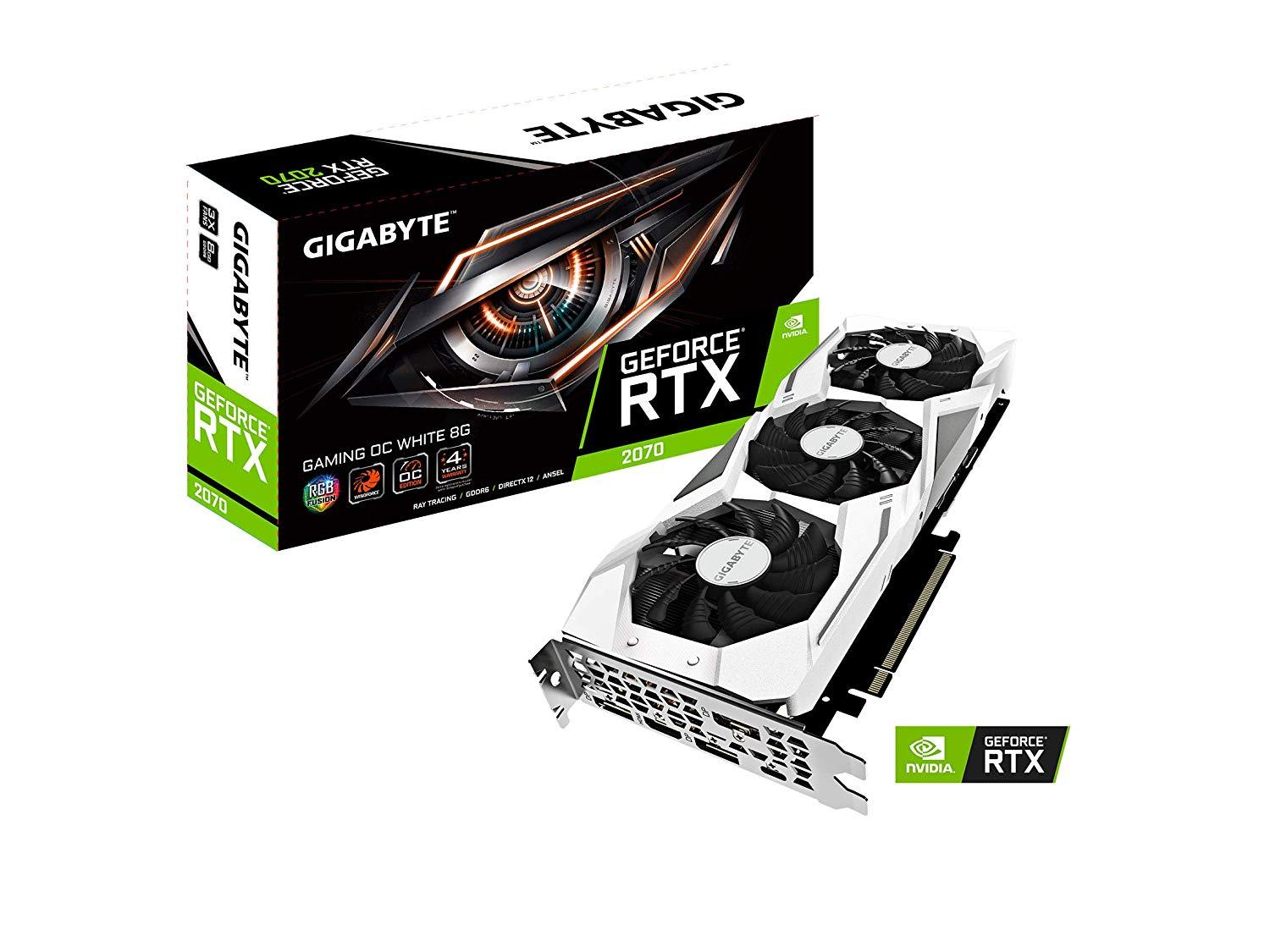 Gigabyte GeForce RTX 2070 Gaming OC 8GB GDDR6 PCI-E Gen 4x4 - Graphics Card - White - Store 974 | ستور ٩٧٤