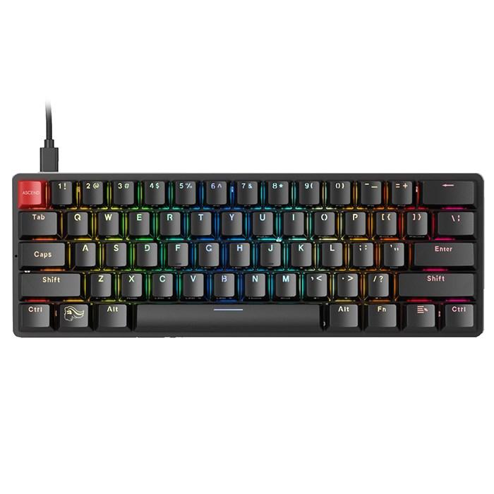 Glorious Gaming 61 Key Mechanical RGB Keyboard - Gateron Brown - Store 974 | ستور ٩٧٤