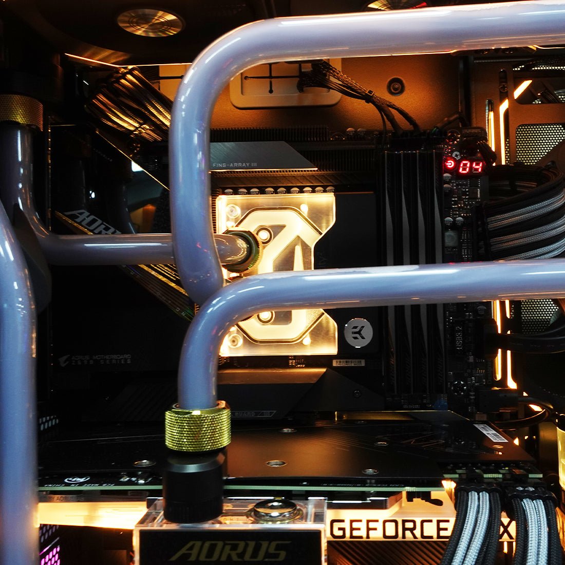 (Pre-Built) Gaming PC Intel Core i7-12700K w/ Gigabyte AORUS RTX 3080 Xtreme Waterforce WB & Lian Li O11 Dynamic EVO - Harbor Gray - Store 974 | ستور ٩٧٤