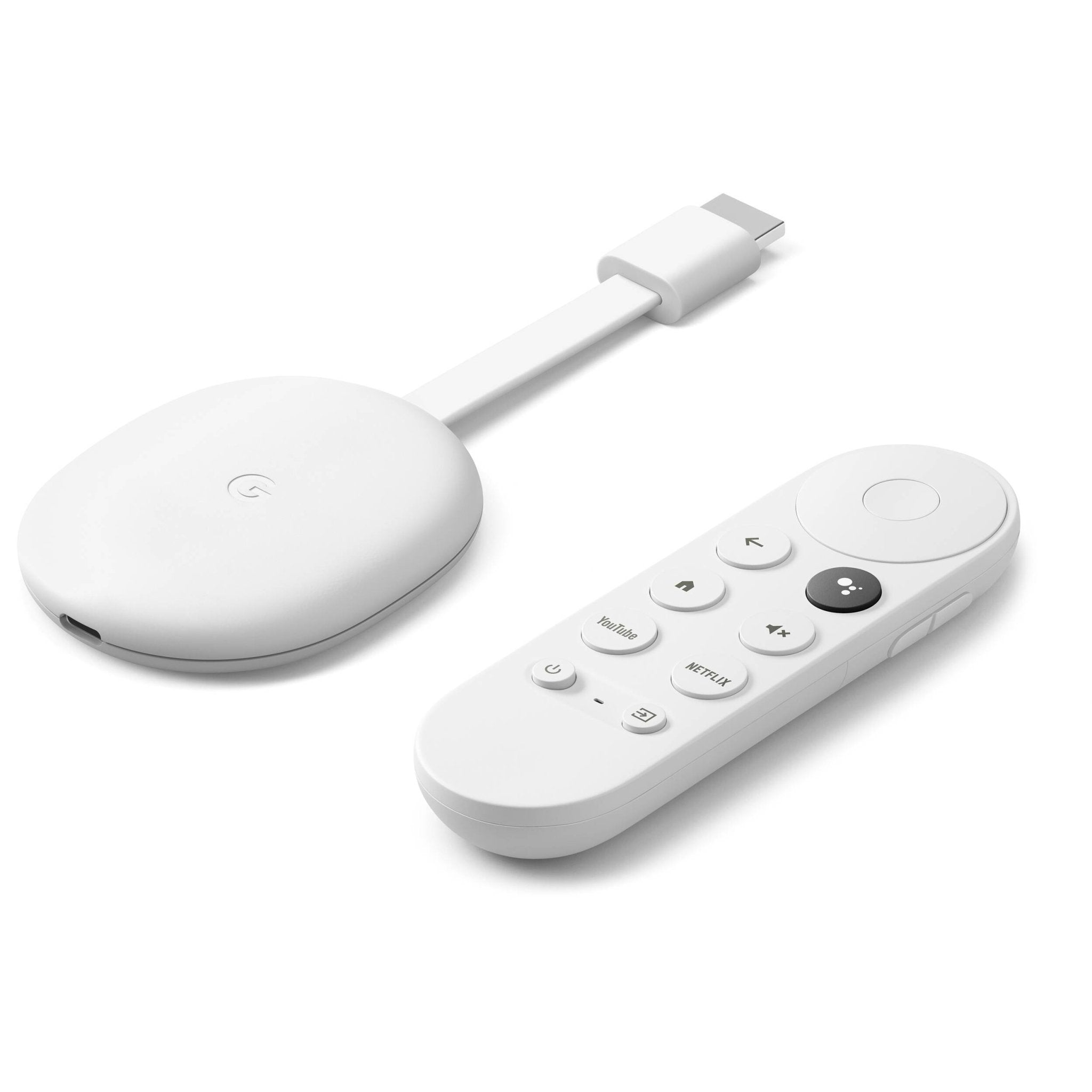 Google Chromecast With Google TV - Snow - Store 974 | ستور ٩٧٤