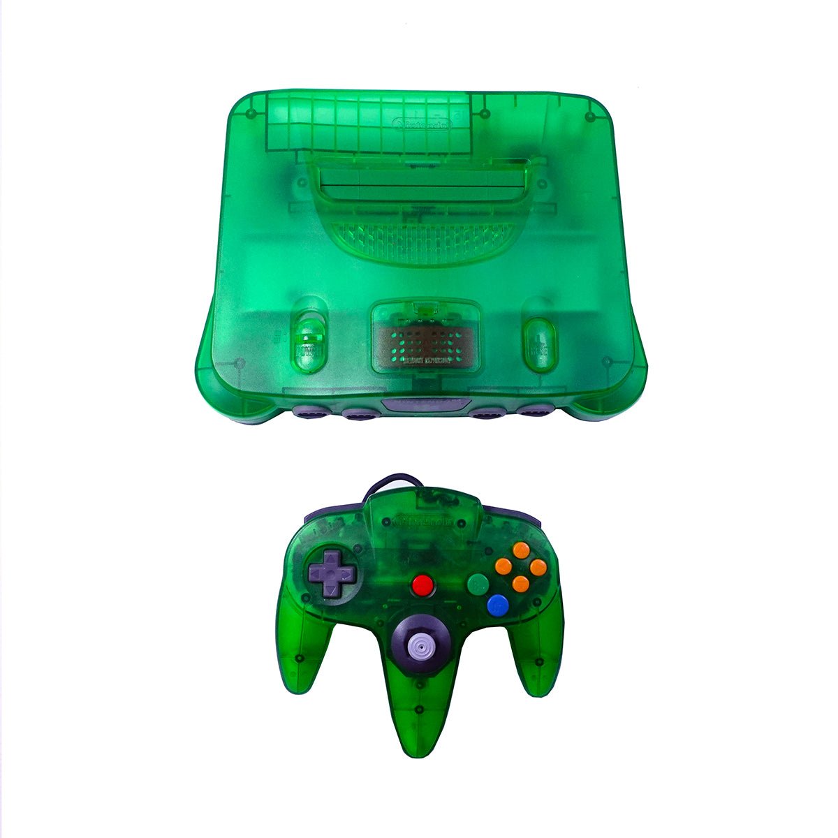(Pre-Owned) Nintendo 64 Video Game Console - Transparent Green - ريترو - Store 974 | ستور ٩٧٤