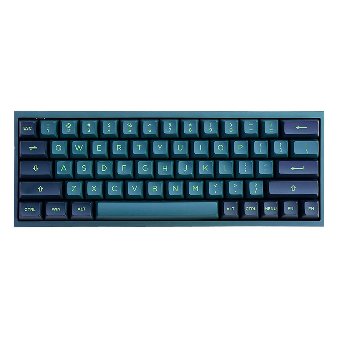(Pre-Owned) Pre-Build Wired Gaming Keyboard - Green - لوحة مفاتيح مجهزة مستعملة - Store 974 | ستور ٩٧٤