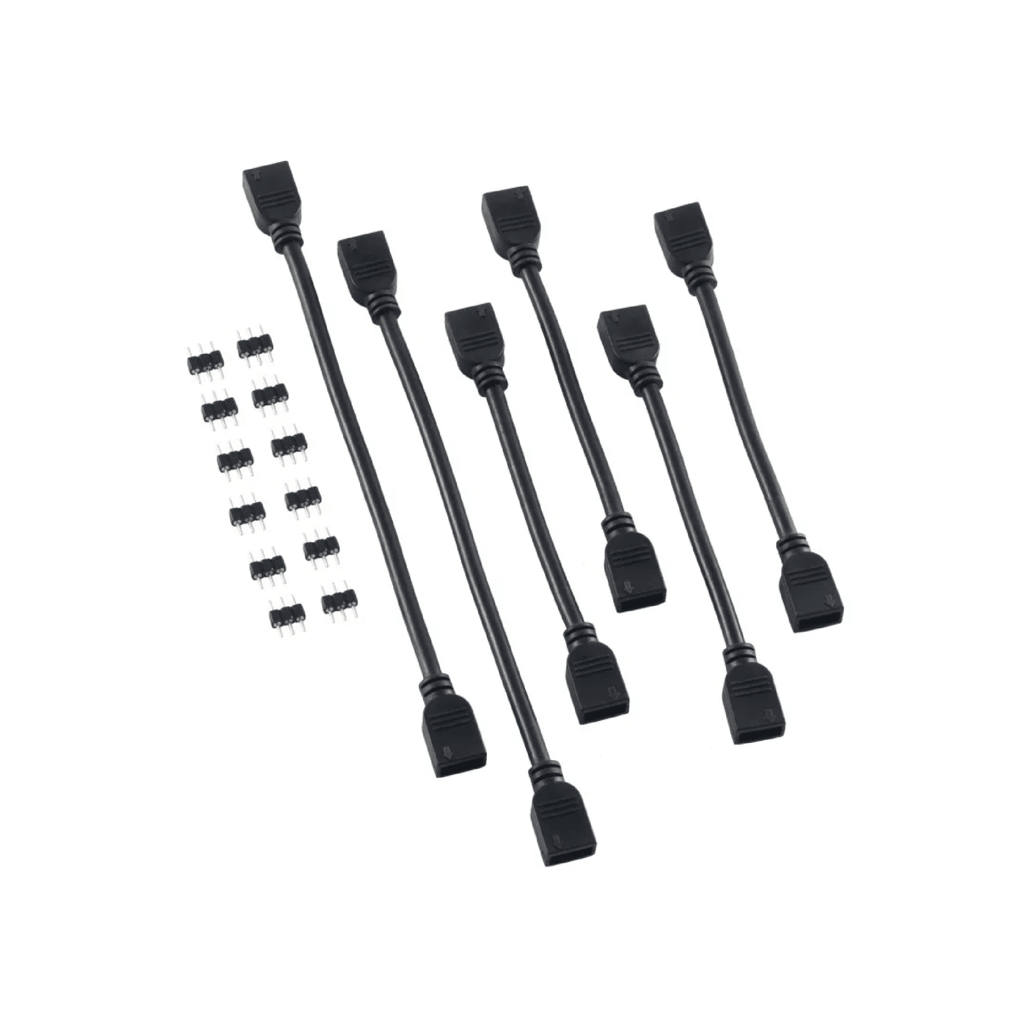 CableMod 3-Pin LED Extension Cable Kit - Black - كابل CableMod 3-Pin LED Extension Cable Kit - Black - كابل