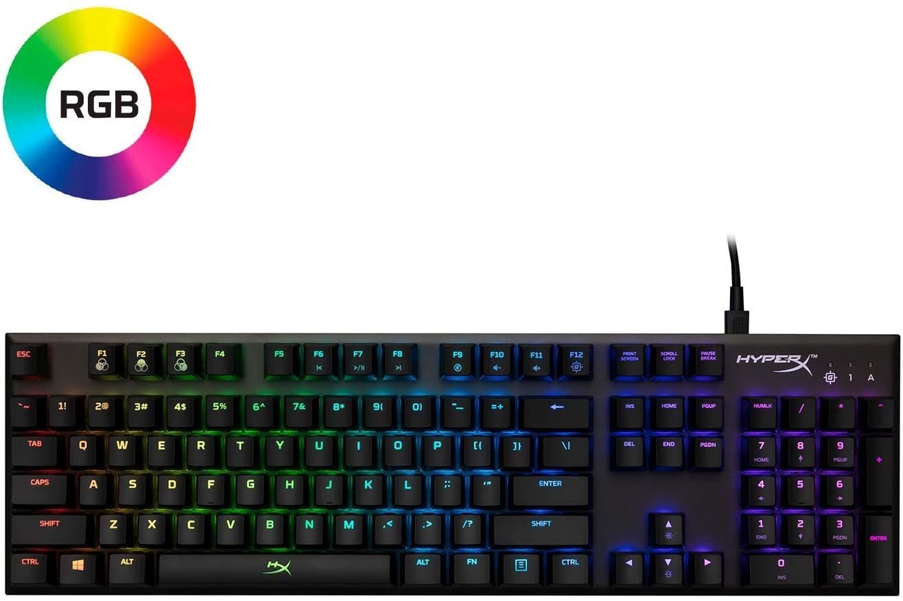 HyperX Alloy FPS RGB Mechanical Gaming Keyboard - Speed Silver, RGB LED - Store 974 | ستور ٩٧٤