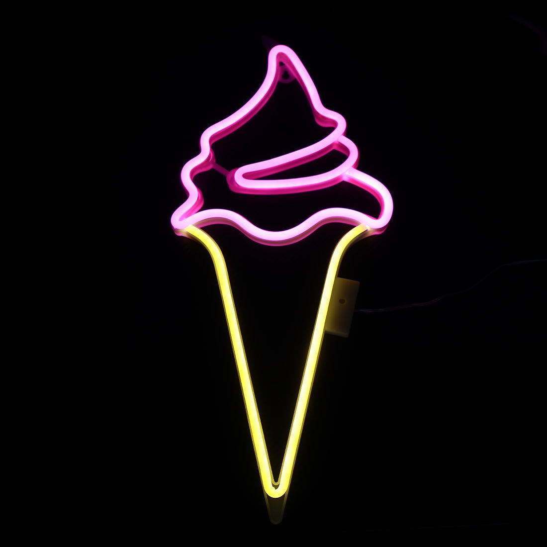 Led Neon Ice cream Shape - Yellow & Pink - إضاءة Led Neon Ice cream Shape - Yellow & Pink - إضاءة