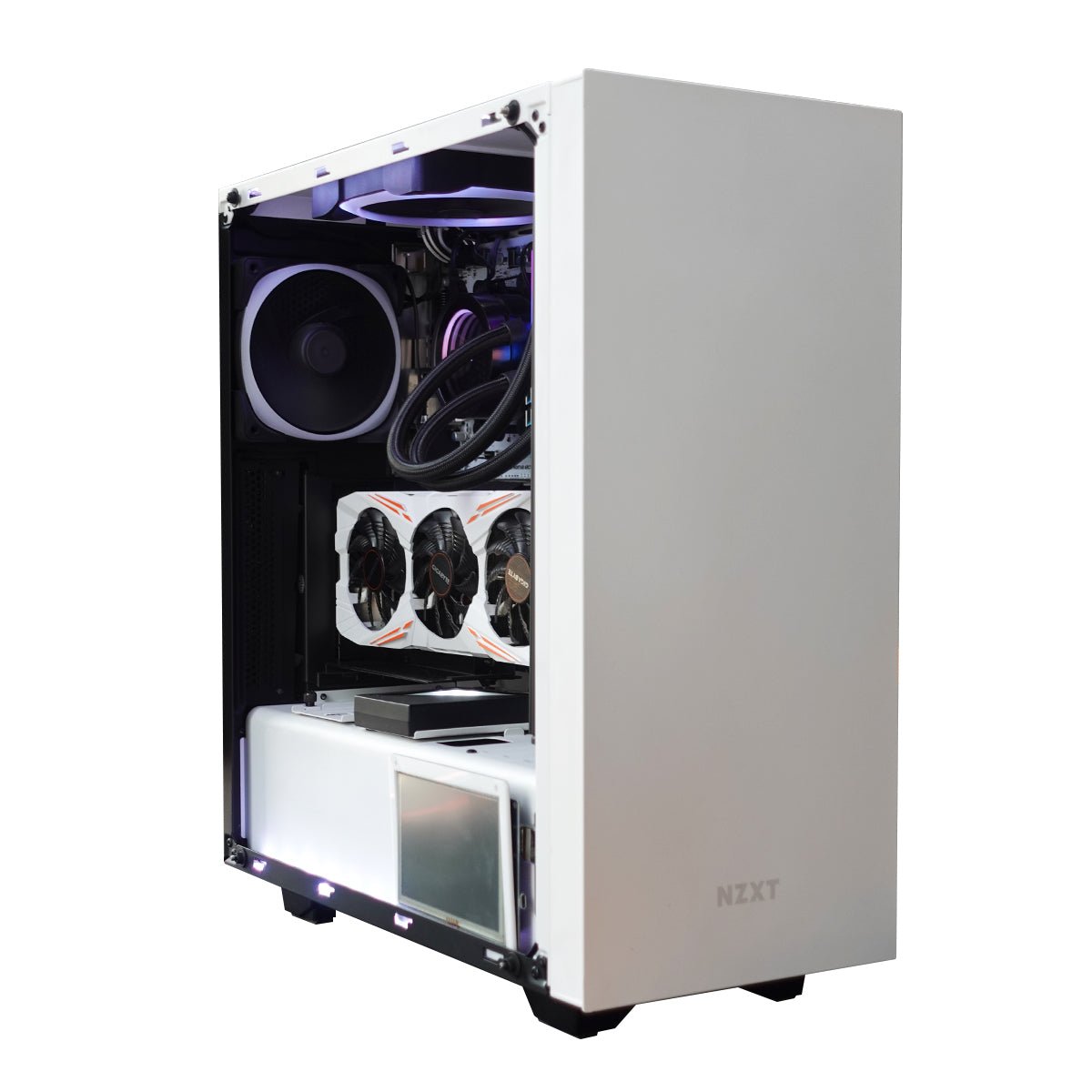(Pre-Owned) Gaming PC AMD Ryzen 7 1700 w/ Gigabyte GTX 1080ti & NZXT S340 - White - Store 974 | ستور ٩٧٤