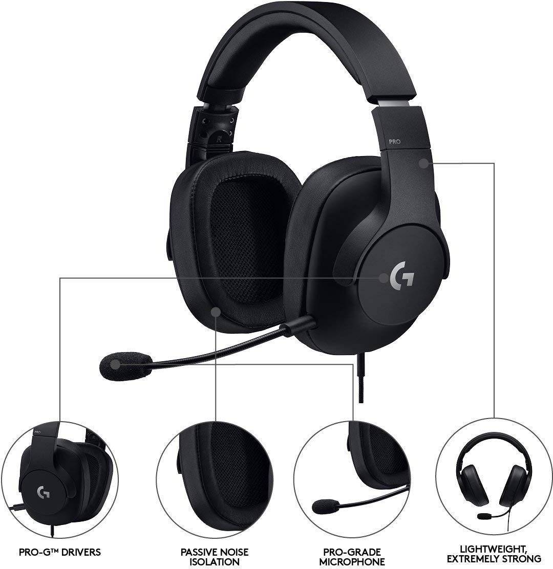 Logitech G PRO X 7.1 Gaming Headset - Black - Store 974 | ستور ٩٧٤