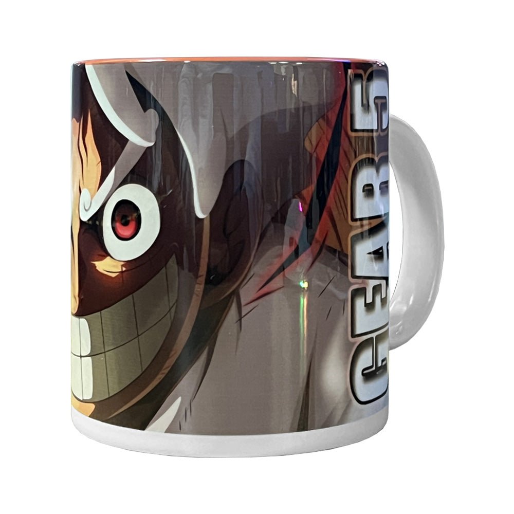 One Piece: Nikka Gear 5 Mug - White & Orange - كأس - Store 974 | ستور ٩٧٤