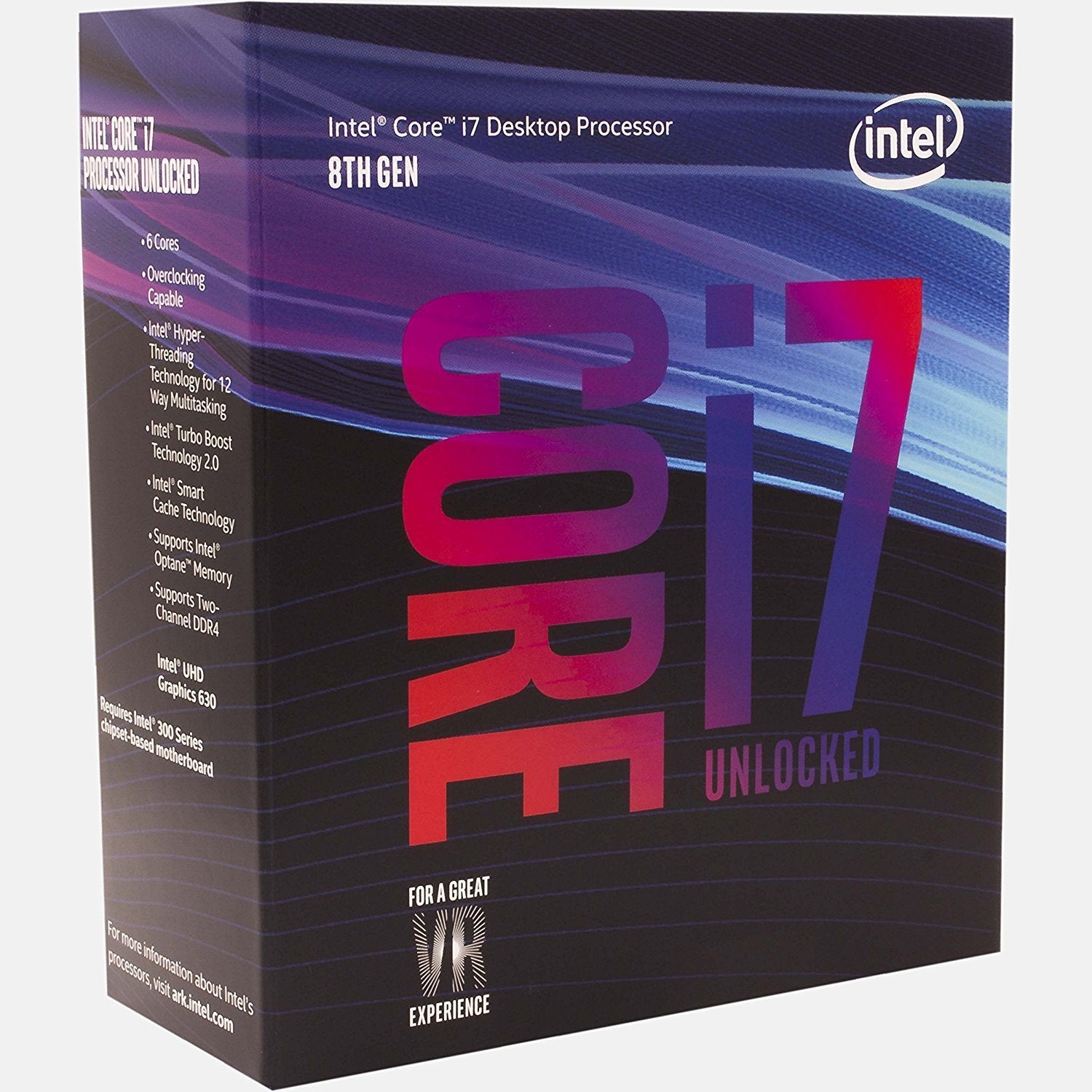 Intel Core i7-8700K, 6 Cores, 12 Threads, 4.7GHz LGA1151 CPU - Store 974 | ستور ٩٧٤