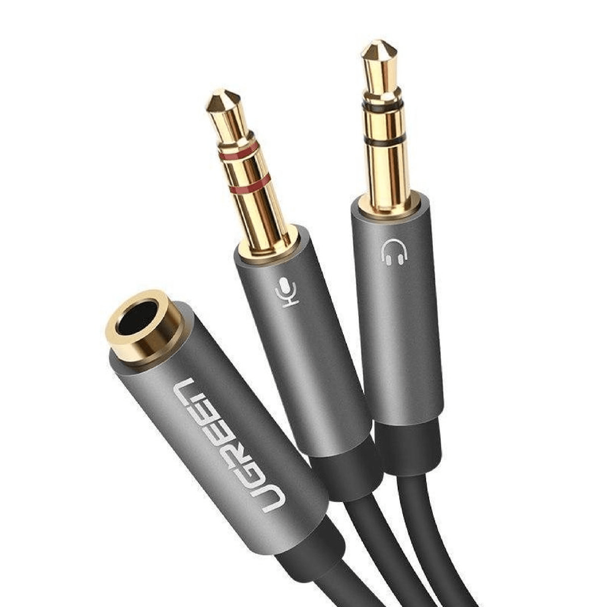Ugreen 3.5mm Headphone Y Splitter Cable - Black - Store 974 | ستور ٩٧٤