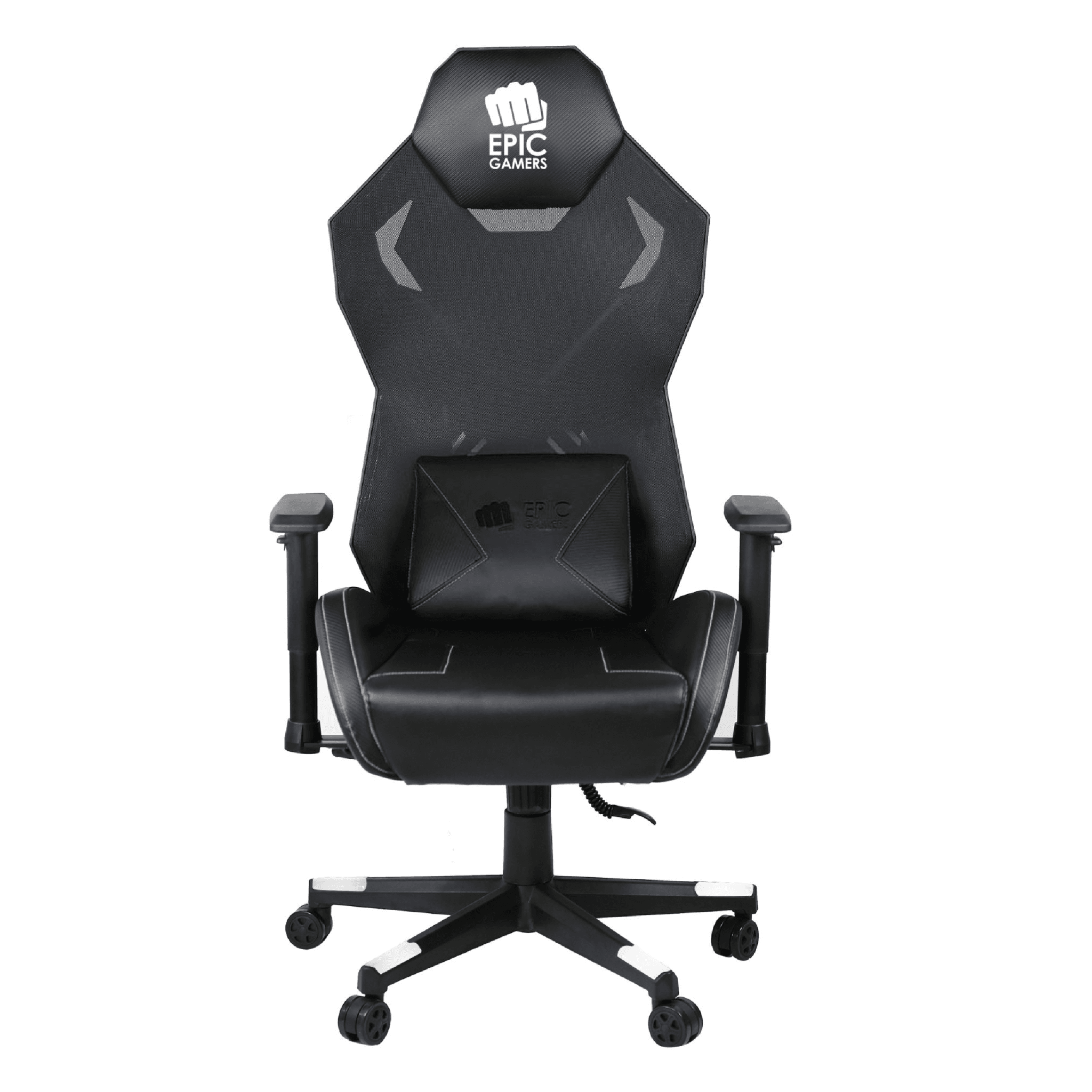 Epic Gamers Gaming Chair Model 2 - Black/White - Store 974 | ستور ٩٧٤