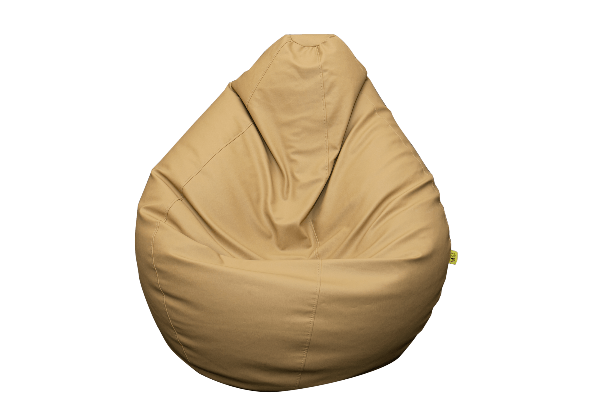 Lazy Panda Handmade Leather Bean Bags XL - Beige - مقعد جلدي Lazy Panda Handmade Leather Bean Bags XL - Beige - مقعد جلدي