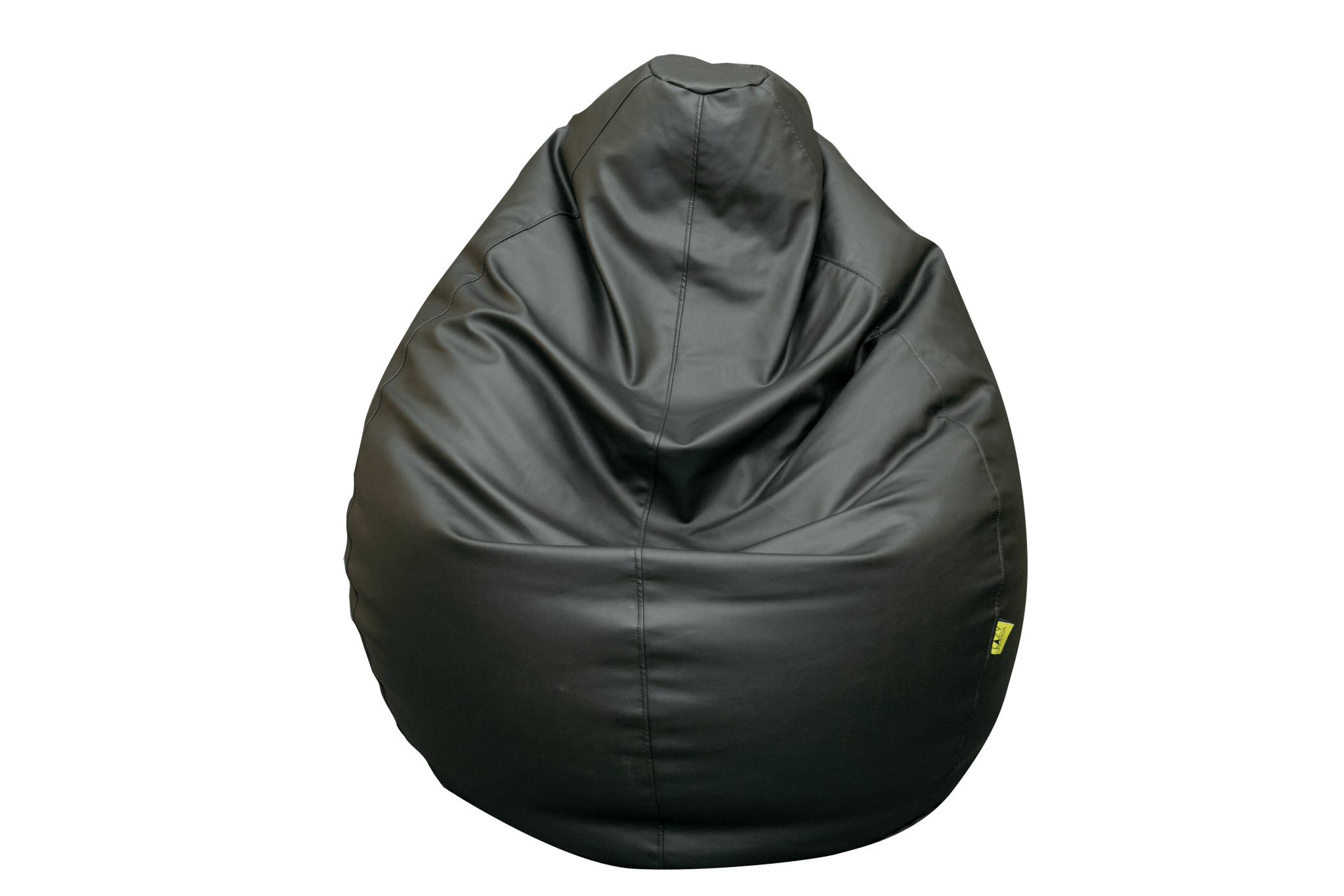 Lazy Panda Handmade Leather Bean Bags XL - Black - مقعد جلدي Lazy Panda Handmade Leather Bean Bags XL - Black - مقعد جلدي
