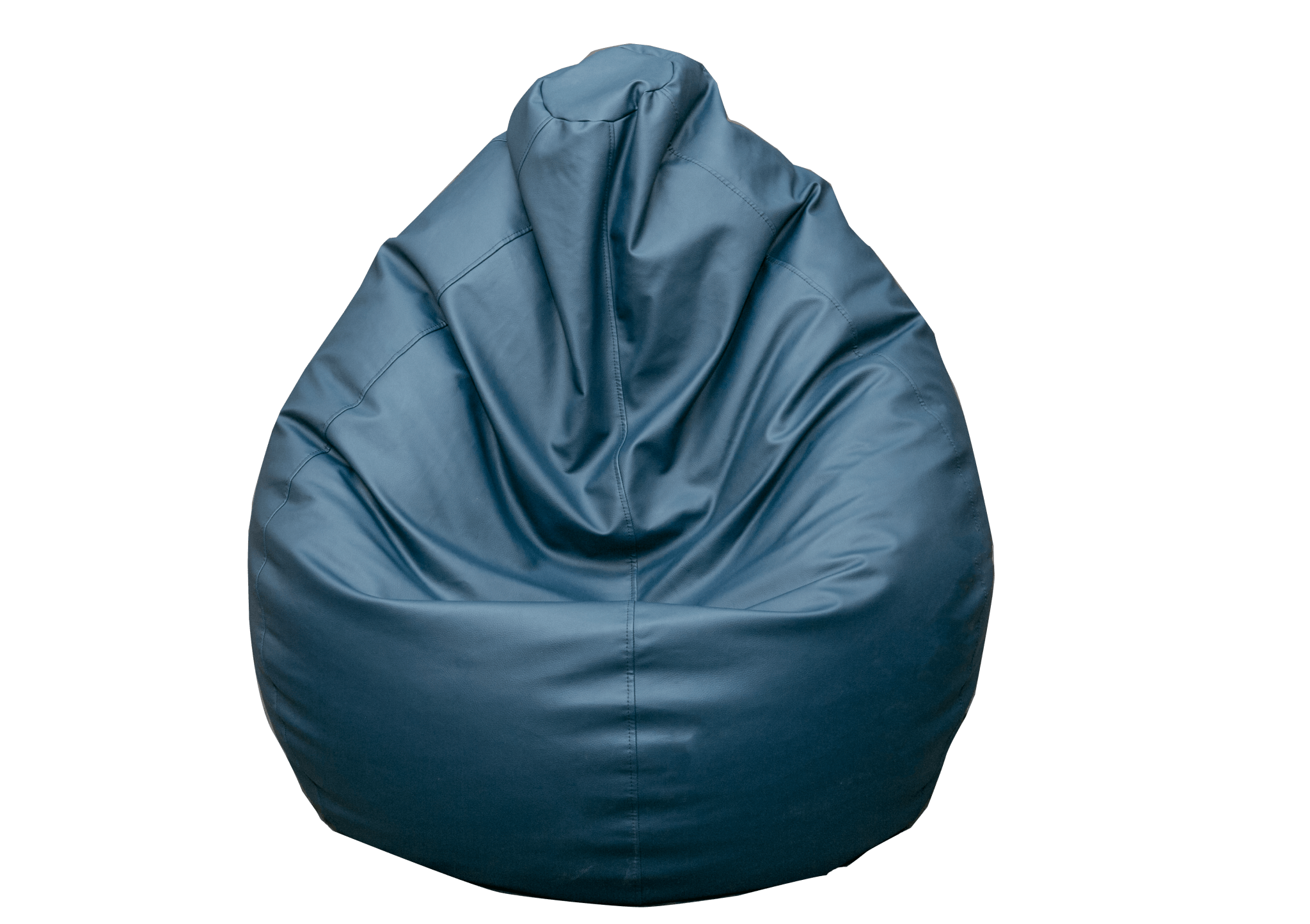 Lazy Panda Handmade Leather Bean Bags XL - Blue - مقعد جلدي Lazy Panda Handmade Leather Bean Bags XL - Blue - مقعد جلدي