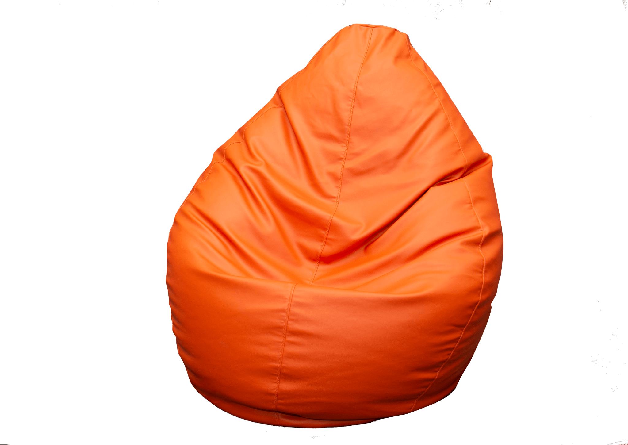 Lazy Panda Handmade Leather Bean Bags XL - Orange - مقعد جلدي Lazy Panda Handmade Leather Bean Bags XL - Orange - مقعد جلدي