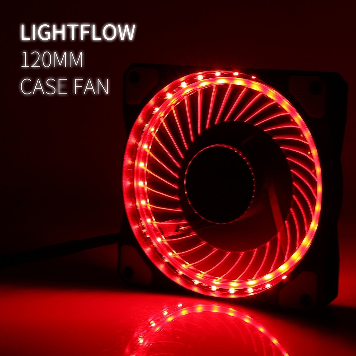 LeaningTech LTC LitFlow 120mm, 32LED AirFlow Case Fans - Green - Store 974 | ستور ٩٧٤