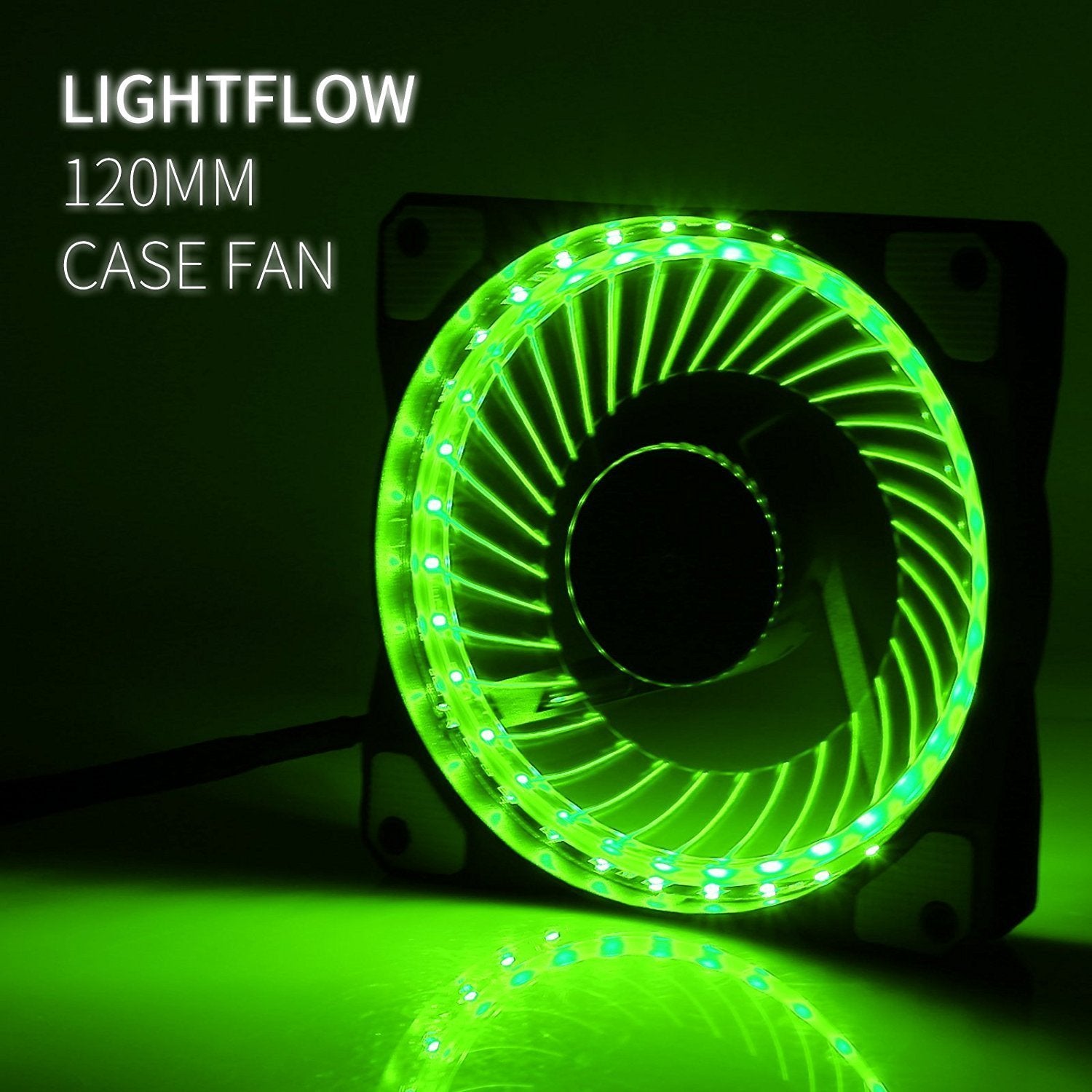 LeaningTech LTC LitFlow 120mm, 32LED AirFlow Case Fans - Red - Store 974 | ستور ٩٧٤