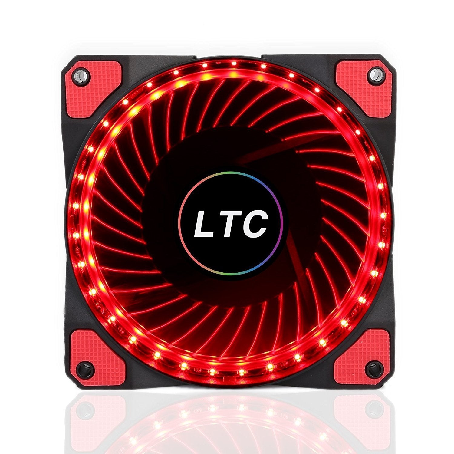 LeaningTech LTC LitFlow 120mm, 32LED AirFlow Case Fans - White - Store 974 | ستور ٩٧٤