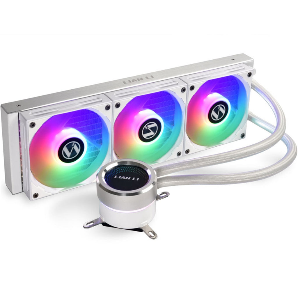 Lian Li Galahad 360mm AIO ARGB Liquid CPU Cooler - White - مبرد