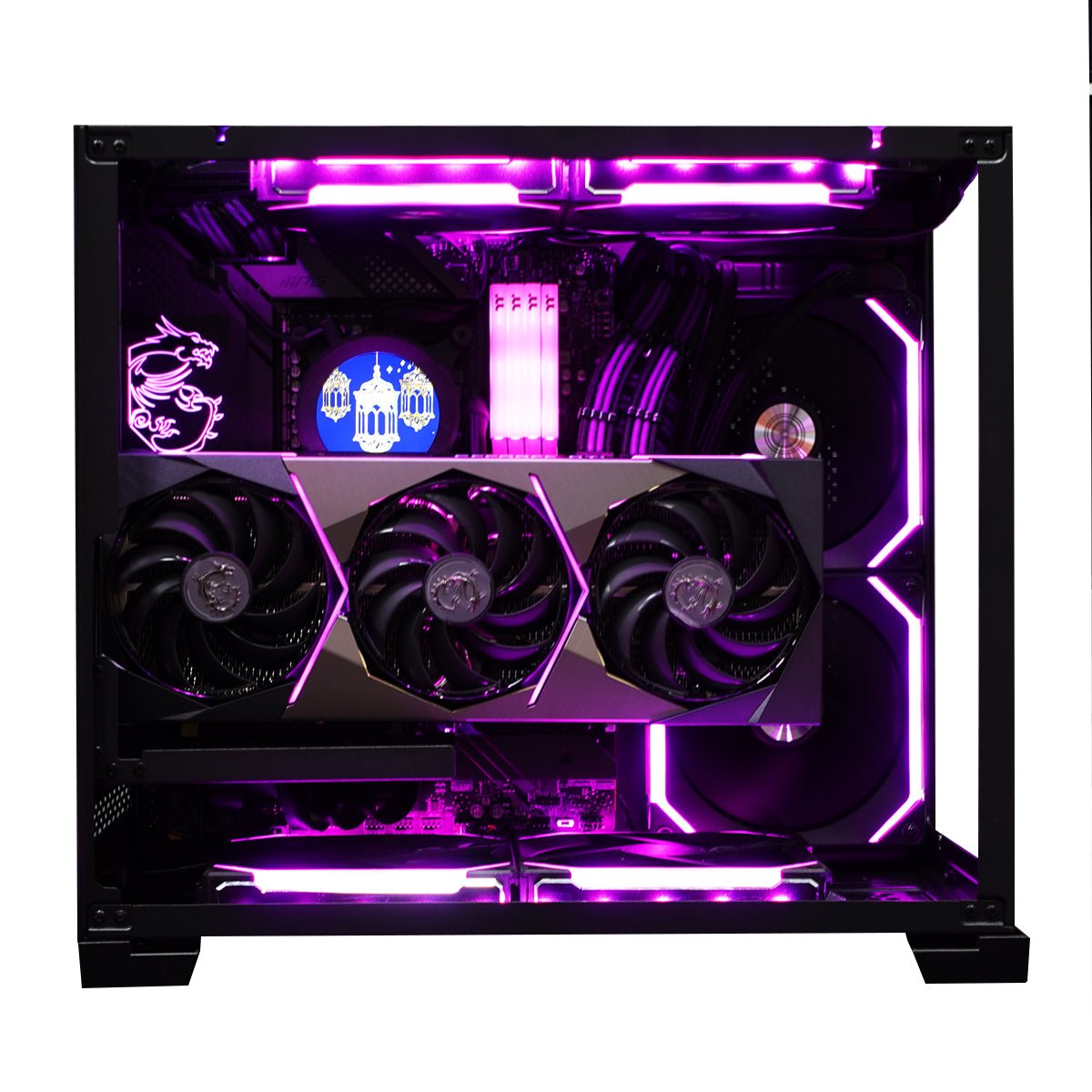 (Pre-built) Gaming PC Intel Core i7-12700KF w/ MSI RTX 3070Ti Suprim X & Lian Li Mini - Black - Store 974 | ستور ٩٧٤