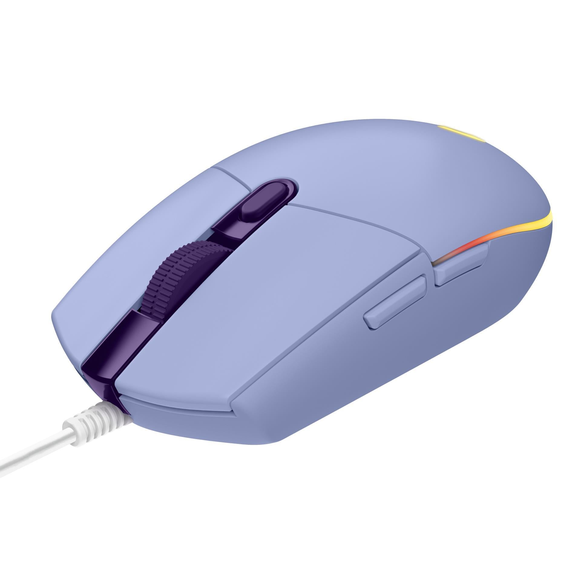 Logitech G203 Lightsync Wired Gaming Mouse - Lilac - فأرة Logitech G203 Lightsync Wired Gaming Mouse - Lilac - فأرة