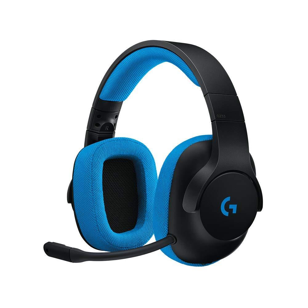 Logitech G233 Prodigy Wired Gaming Headset - Black/Cyan - Store 974 | ستور ٩٧٤