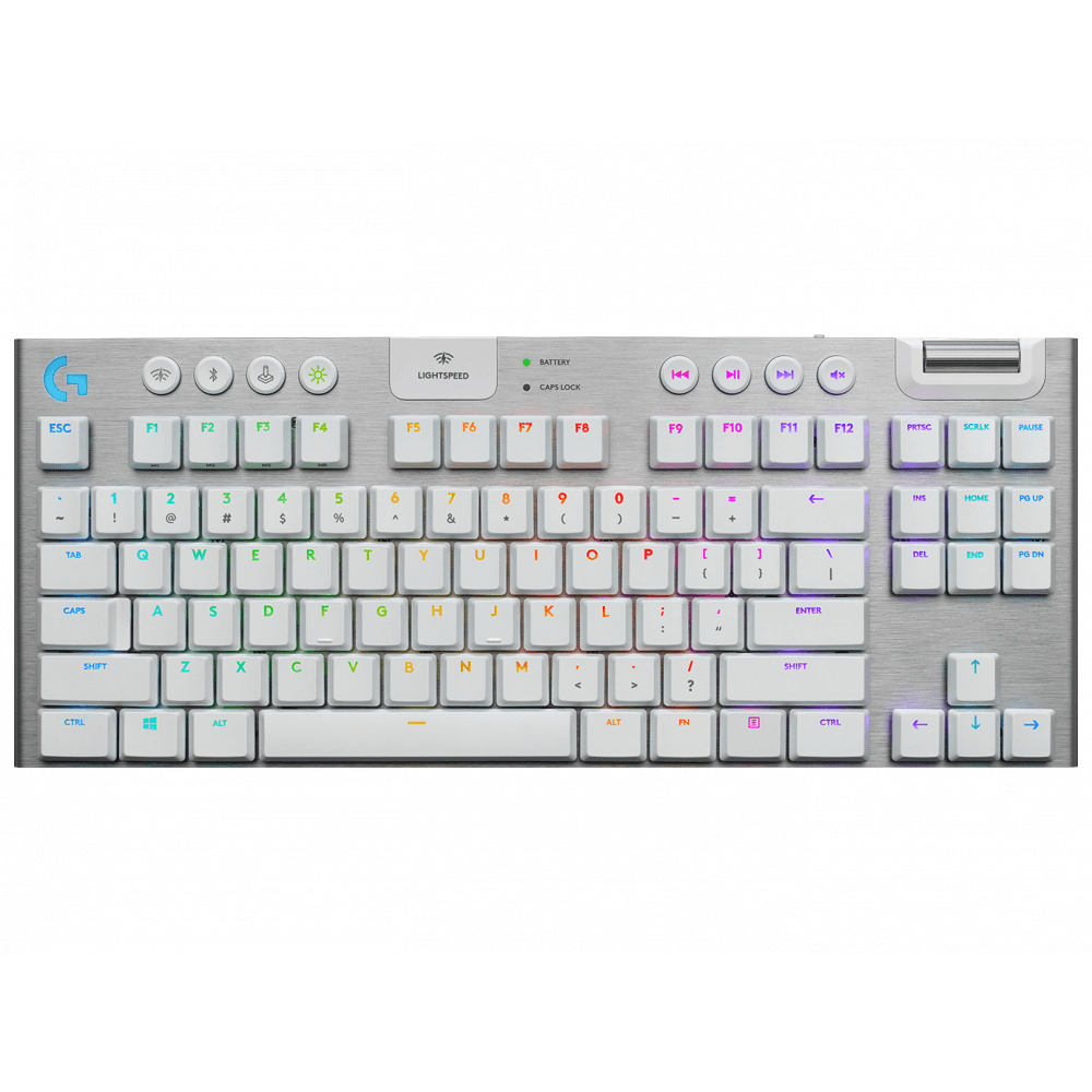 Logitech G915 TKL Light Speed Wireless Gaming Keyboard - White - Store 974 | ستور ٩٧٤