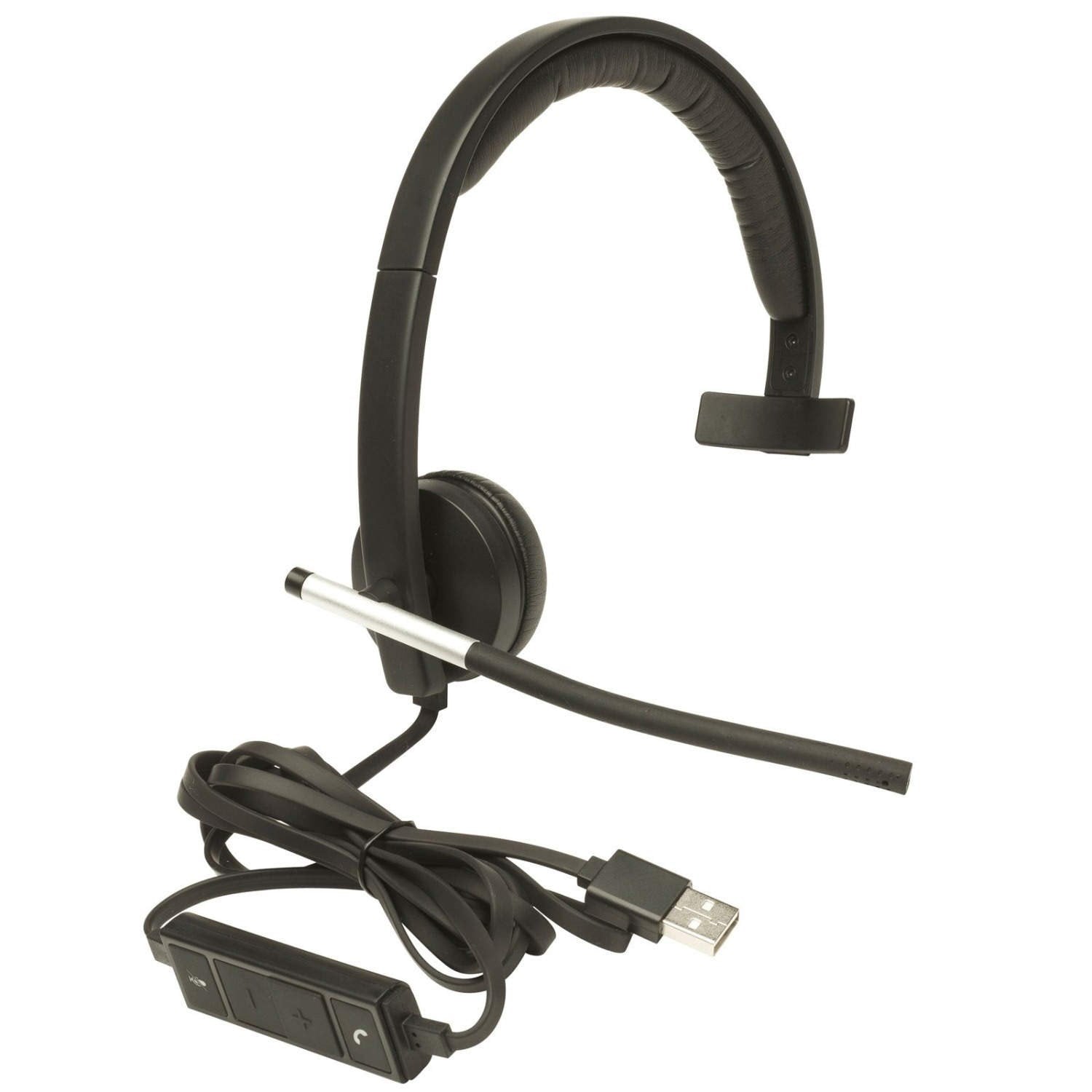 Logitech H650e Wired Mono USB Headset - Black - Store 974 | ستور ٩٧٤