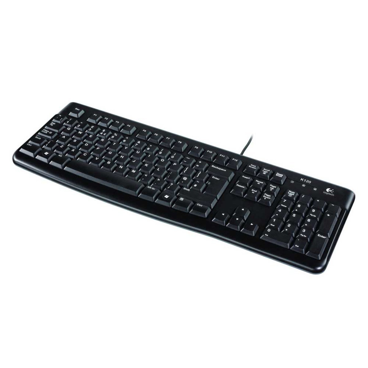 Logitech K120 Wired Arabic-US Keyboard - Black - Store 974 | ستور ٩٧٤