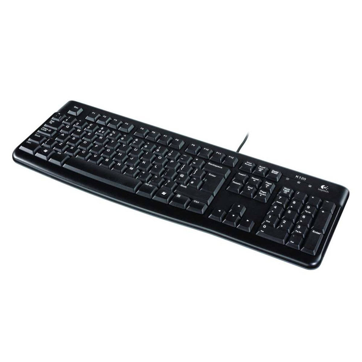 Logitech K120 Wired Arabic-US Keyboard - Black - لوحة مفاتيح Logitech K120 Wired Arabic-US Keyboard - Black - لوحة مفاتيح