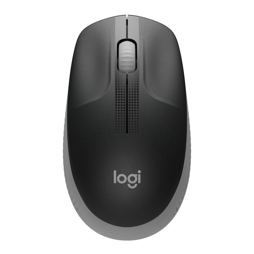 Logitech M190 Wireless Mouse - Mid Grey - فأرة Logitech M190 Wireless Mouse - Mid Grey - فأرة