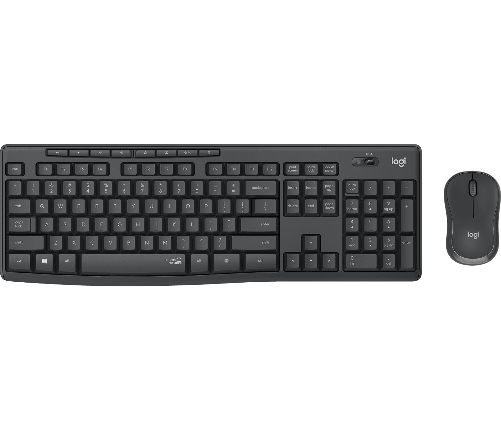 Logitech MK295 Silent Wireless Keyboard Mouse Combo - Black - Store 974 | ستور ٩٧٤