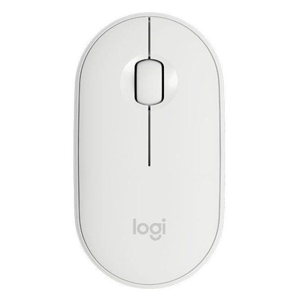 Logitech Pebble M350 Wireless Mouse - Off White - فأرة Logitech Pebble M350 Wireless Mouse - Off White - فأرة