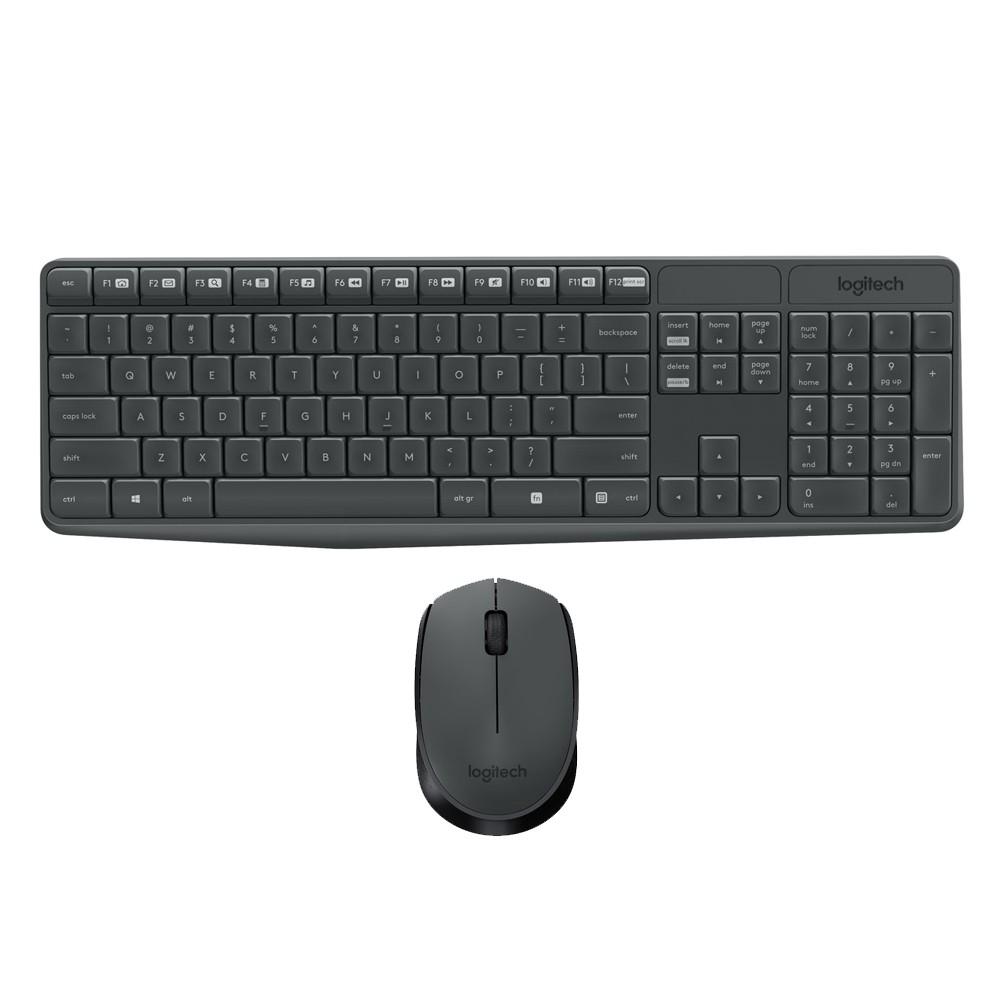 Logitech Wireless Keyboard & Mouse MK235 - Store 974 | ستور ٩٧٤