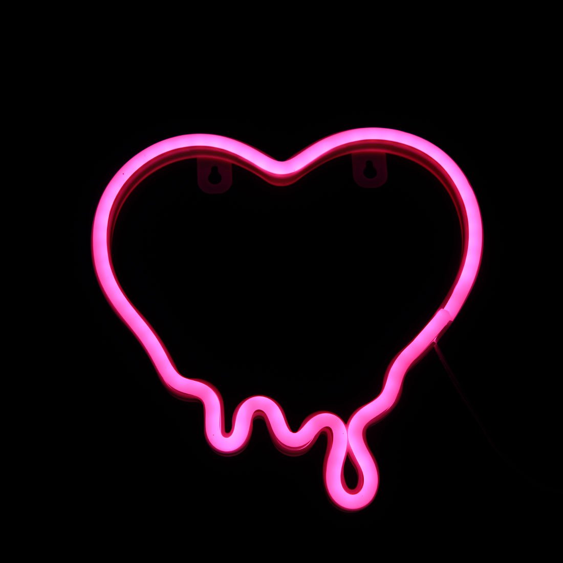 Led Neon Melting Heart Shape - Pink - إضاءة - Store 974 | ستور ٩٧٤