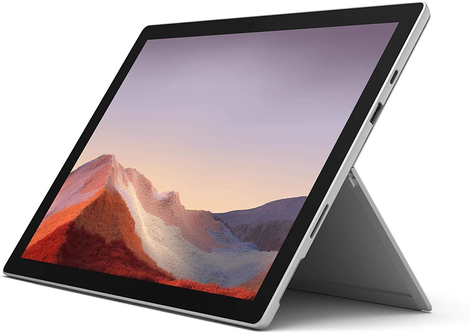 Microsoft Surface Pro 7, 2-in-1 Laptop, Intel Core i5-1035G4, 12.3 Inch, 128GB SSD, 8GB RAM, Intel® Iris™ Plus Graphics, Win10, No Keyboard, Platinum - Store 974 | ستور ٩٧٤