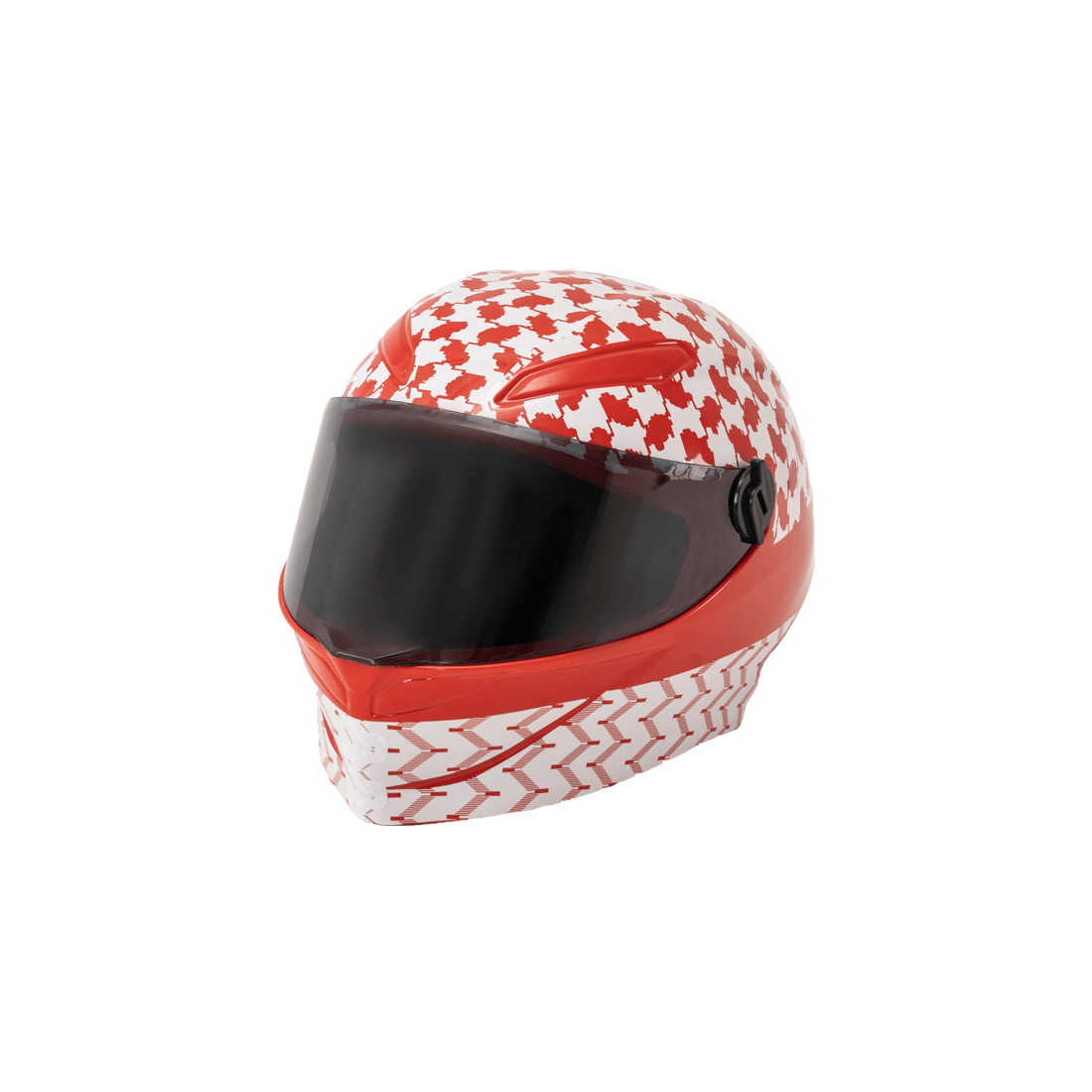 Mini Helmet - Red & White - خوذة - Store 974 | ستور ٩٧٤
