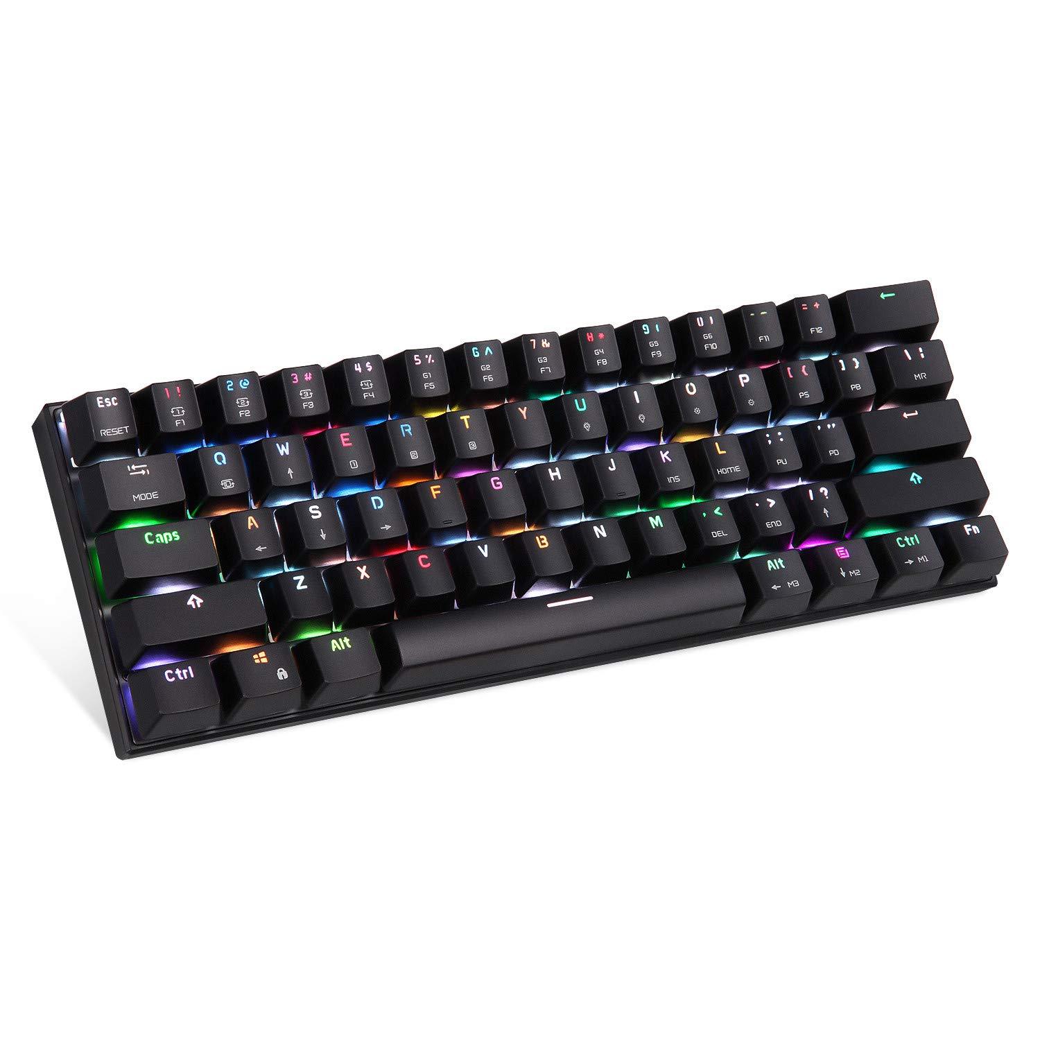 Motospeed 61 Key Mechanical Gaming Keyboard Wireless/Wired - Cherry MX Blue - Store 974 | ستور ٩٧٤