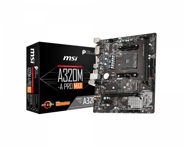 MSI A320M A Pro Max Motherboard - Store 974 | ستور ٩٧٤