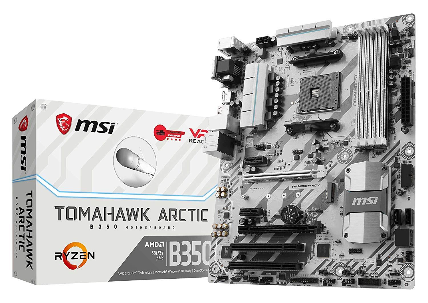 MSI B350 Tomahawk Arctic - AMD ATX Motherboard - Store 974 | ستور ٩٧٤