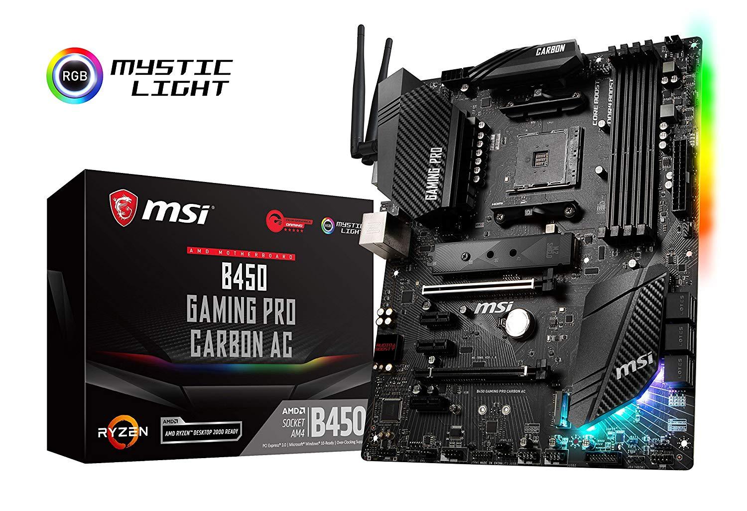MSI B450 Gaming Pro Carbon AC - AMD ATX Motherboard - Store 974 | ستور ٩٧٤