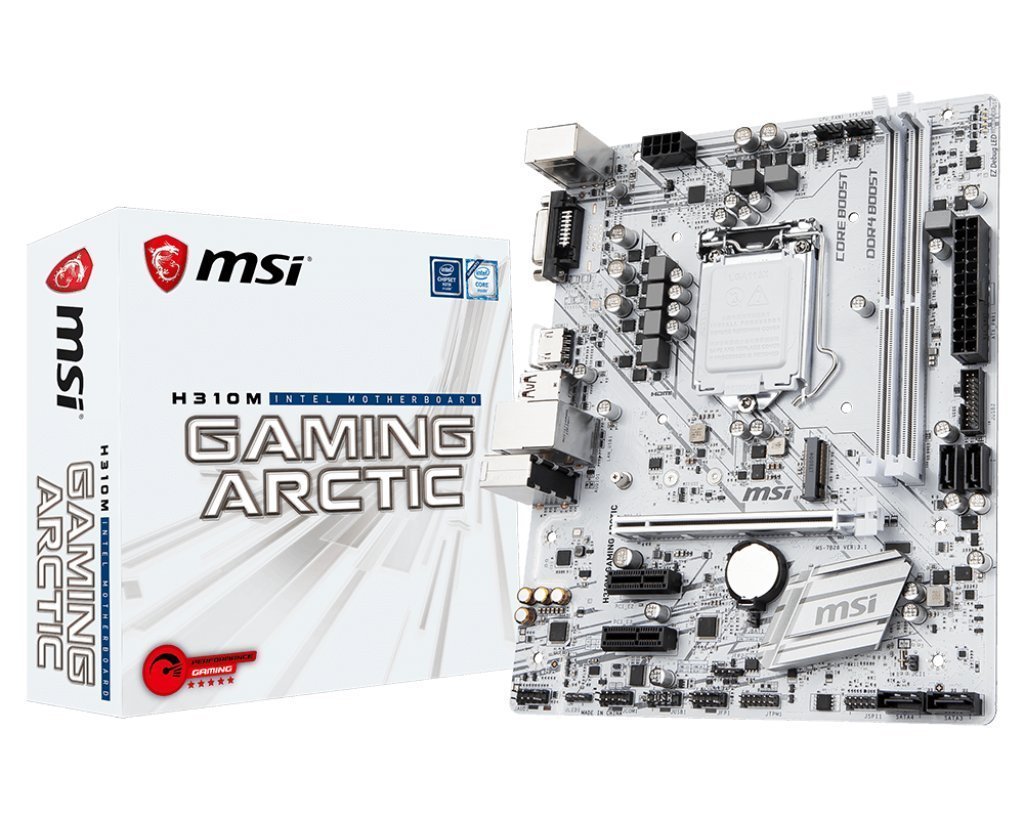 MSI H310M Gaming Arctic - Intel Micro ATX Motherboard - Store 974 | ستور ٩٧٤