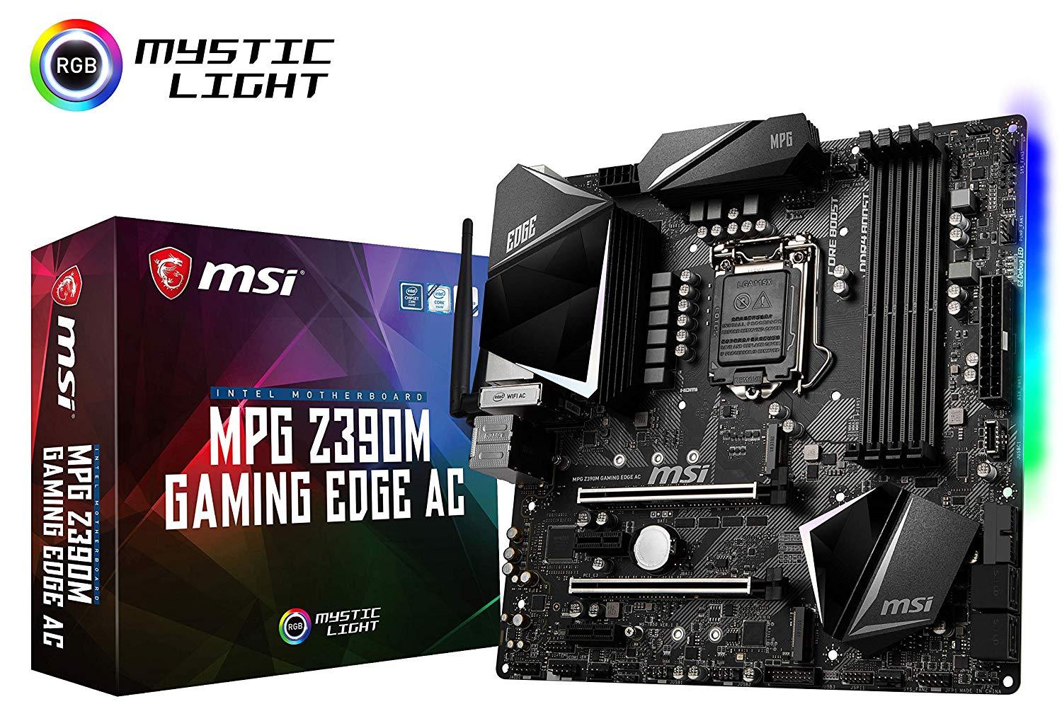 MSI MPG Z390M Gaming Edge AC - Intel Micro ATX Motherboard - Store 974 | ستور ٩٧٤