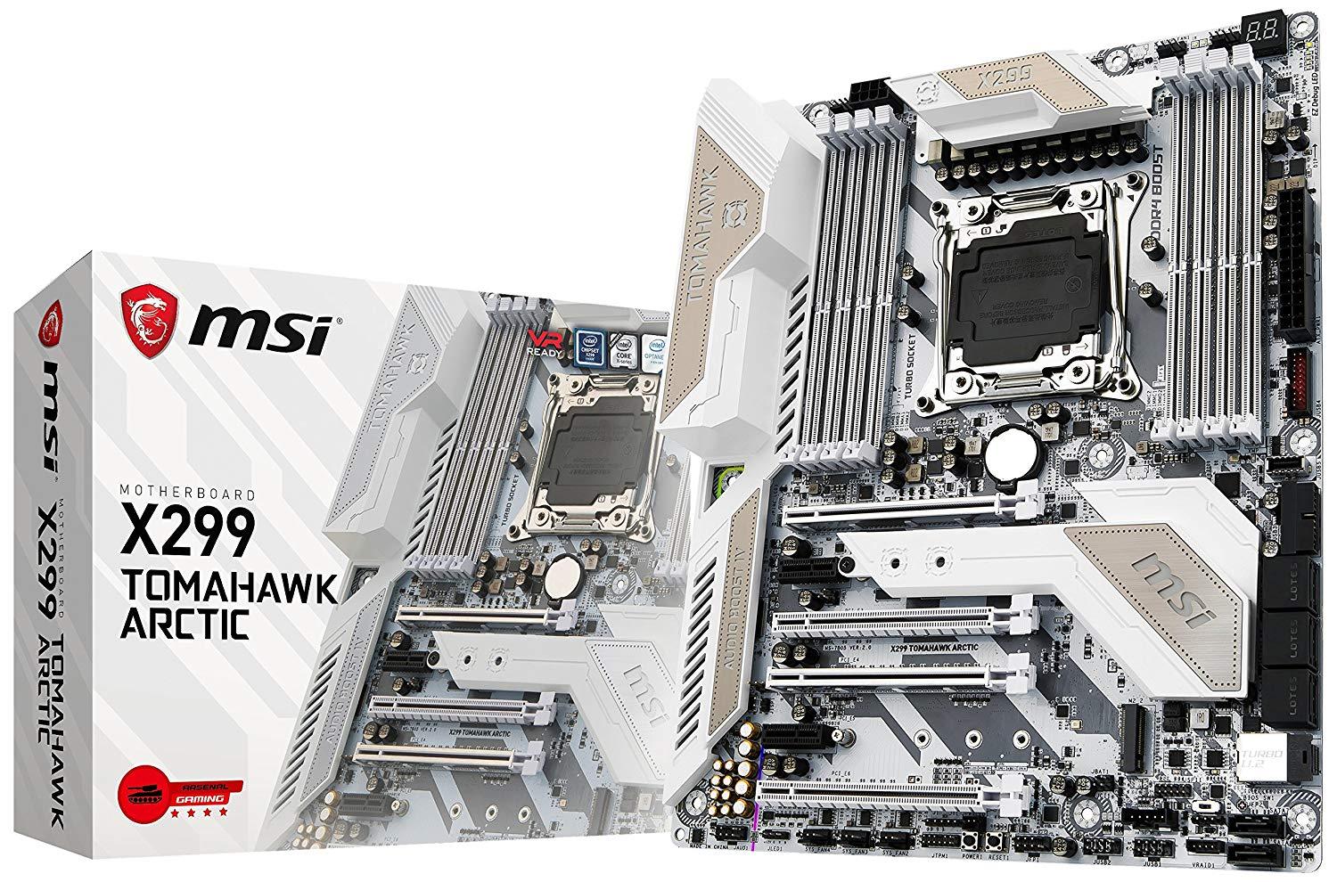 MSI X299 Tomahawk Arctic - Intel E-ATX Motherboard - Store 974 | ستور ٩٧٤