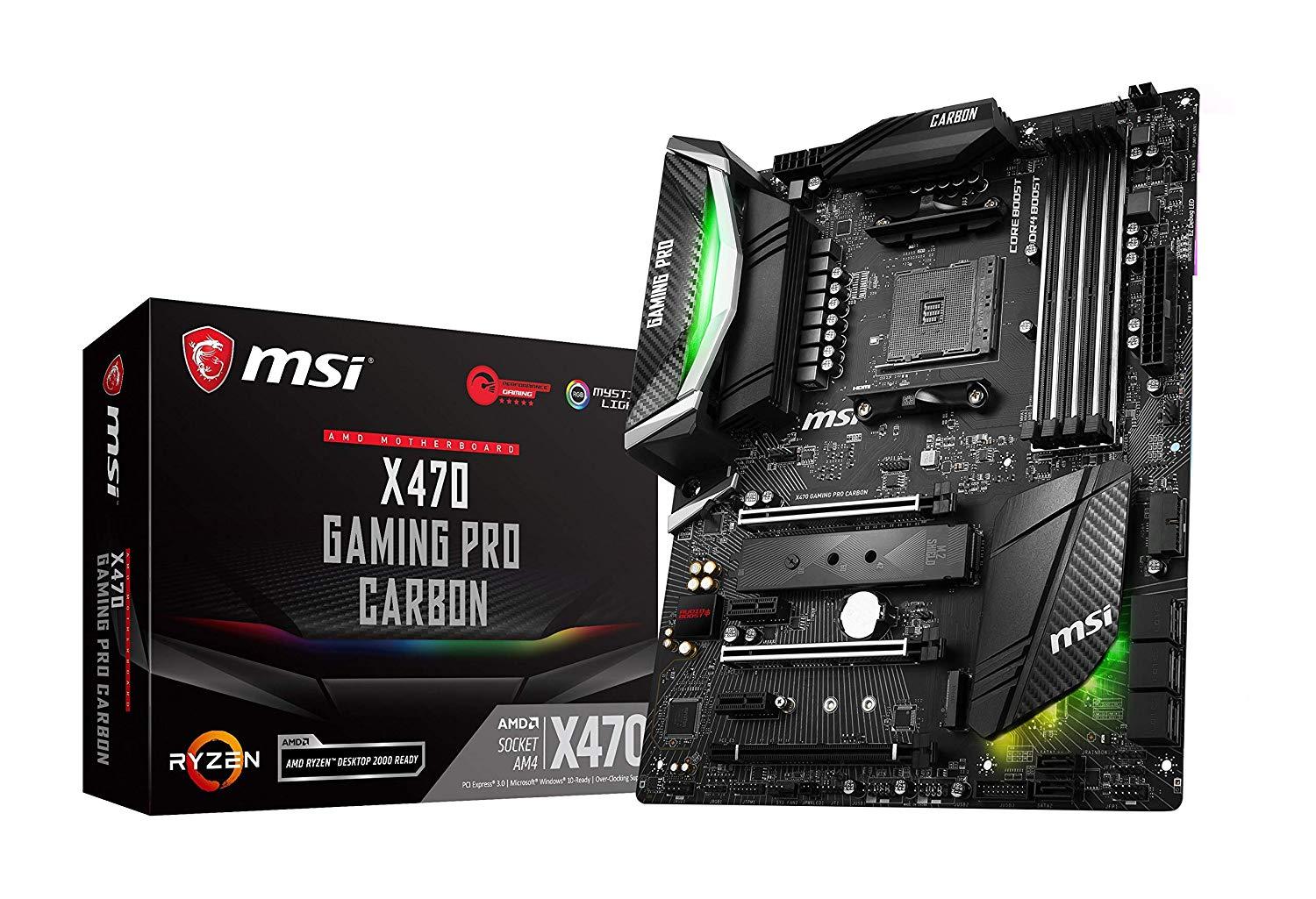 MSI X470 Gaming Pro Carbon - AMD ATX Motherboard - Store 974 | ستور ٩٧٤
