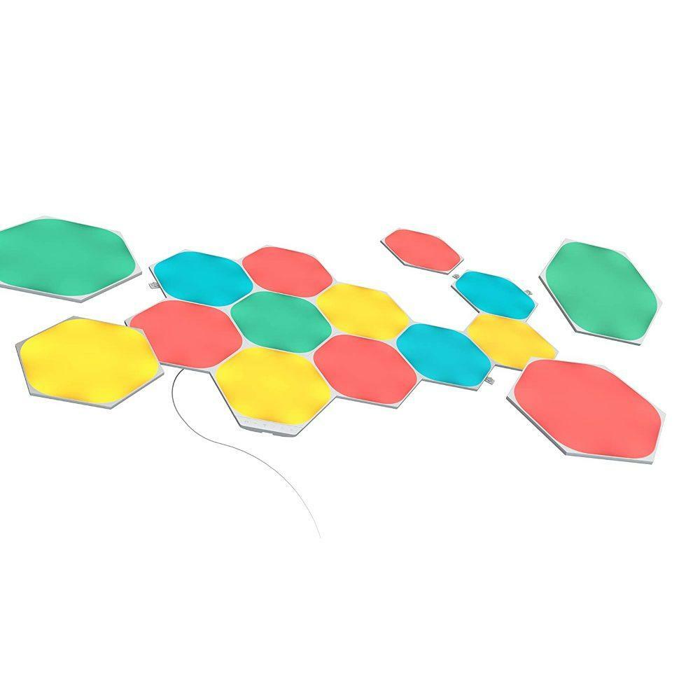 Nanoleaf أشكال hexagons starter kit - 15 لوحة - Nanoleaf أشكال hexagons starter kit - 15 لوحة -