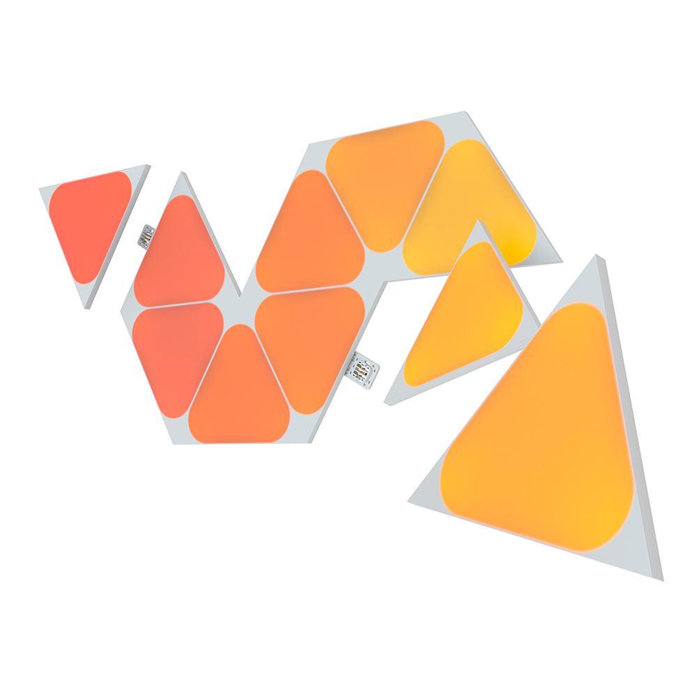 Nanoleaf Shapes Triangles Mini Expansion Pack - 10 Panels - إضاءة Nanoleaf Shapes Triangles Mini Expansion Pack - 10 Panels - إضاءة
