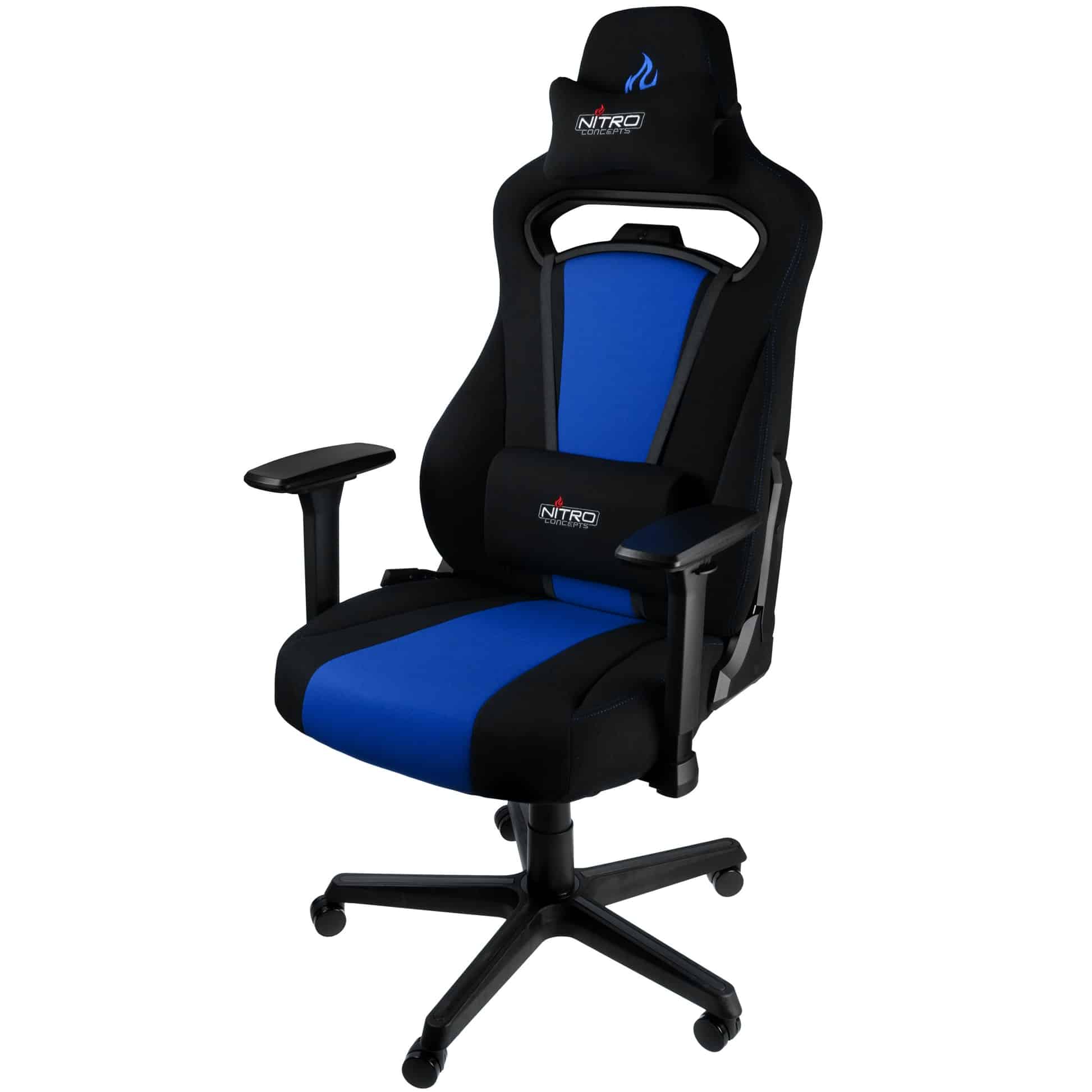 Nitro Concepts E250 Gaming Chair-Black/Blue - Store 974 | ستور ٩٧٤