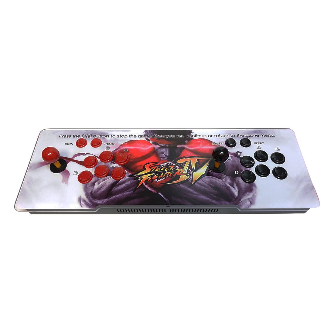 Pandora Arcade Saga EX2 3D Street Fighter WiFi 10000 Games Console - Black/ Red - Store 974 | ستور ٩٧٤