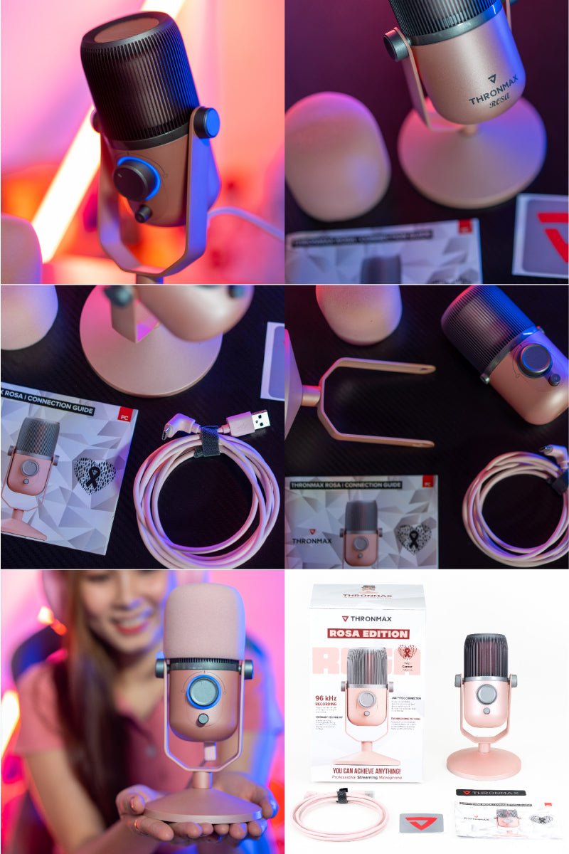Thronmax MDrill Zero Plus Rosa Edition USB Microphone - Pink - ميكروفون Thronmax MDrill Zero Plus Rosa Edition USB Microphone - Pink - ميكروفون